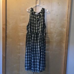 long plaid dress